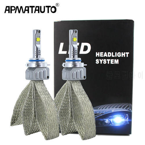 2PCS Plug&Play H7 Car LED light h4 h8 h11 HB3 HB4 9006 9005 H16(JP) For COB chips 9600lm 12V Automobile Headlight bulb