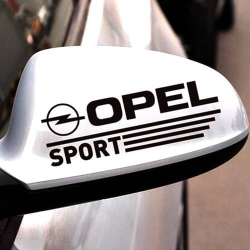 1 Pair SPORT Rearview Mirror Car Stickers Decal Car-Styling For Opel Art Decor