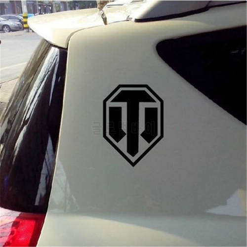 1Pcs Black Reflective Silver Car Styling Creative Fashion Games World of Tanks Car Stickers For Audi BMW TOYOTA Laptop Stickers