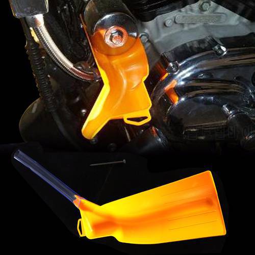 Motorcycle Orange Drip-Free Oil Filter Funnel For All Harley Sportster XL 883 1200 Road King Street Glide Dyna Softail