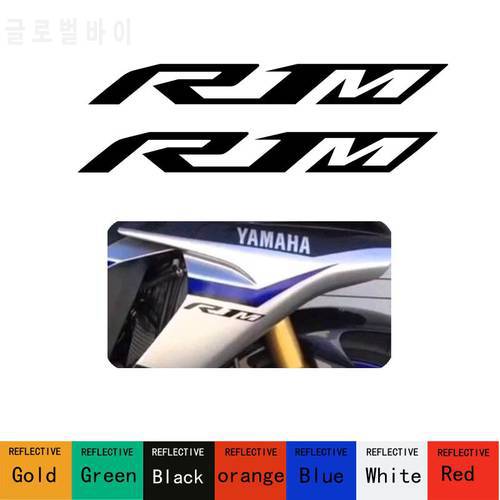 Freeshipping Emblem Sticker 2D R1_M R1M motorcycles Decal graphic bike for YAMAHA YZF R1 2 pieces Hot sell
