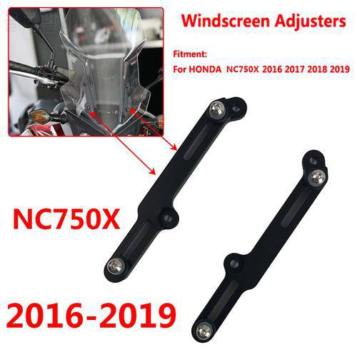 For HONDA NC750X NC 750X 2016 2017 2018 2020 Motorcycle Accessories Windscreen Adjusters Airflow Adjustable Windscreen Wind