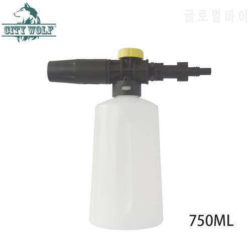Car Wash Snow Foam Nozzle 750ML Soap Sprayer Bottle For Black&Deck AR Makita Bosch High Pressure Washer Car Accessories