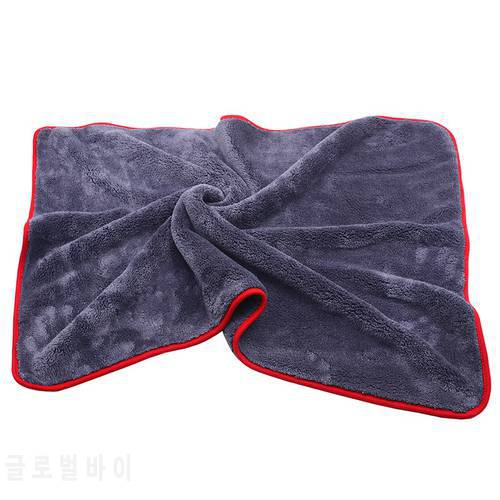 900GSM 90x60cm Large Size Thick Plush Microfiber Towel Car Wash Clean Cloths Microfibre Wax Polishing Detailing Towel Absorbent