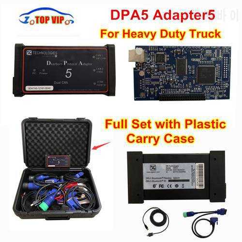 USB/Bluetooth Dpa5 Dearborn Protocol Adapter 5 Heavy Duty Truck Scanner DPA 5 Works For Multi-brands Support Multi-language