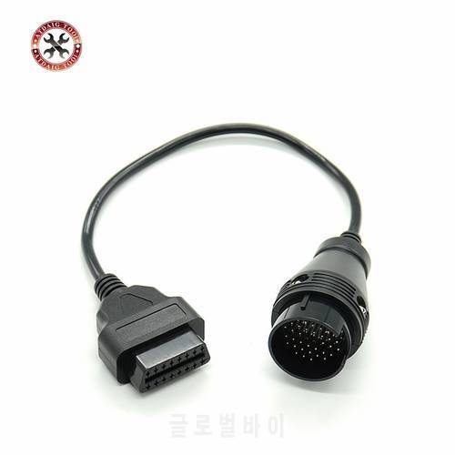 High Quality MB 38 Pin to 16 Pin OBD2 OBD Diagnostic Adapter For Mercedes 38 pin OBD 38pin Connector For Benz Free Shipping
