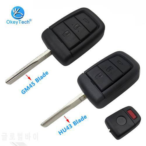 OkeyTech Replacement Remote Key Fob Case Shell for Chevrolet Caprice for Holden Commodore VE With 3 + Panic Key 4 Buttons