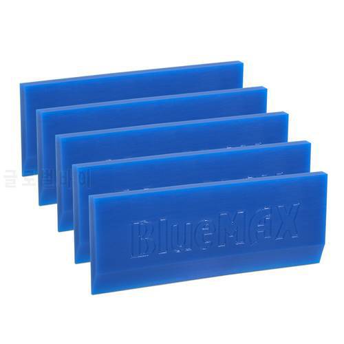 EHDIS 5pcs Rubber Replacement Bluemax Blade for Window Tint Squeegee Ice Scraper Cleaning Water Wiper Car Film Vinyl Wrap Tool