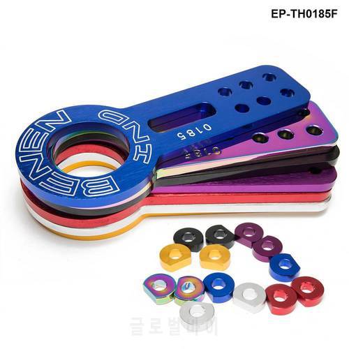 Anodized Universal Front Tow Hook Billet Aluminum Towing Kit For Jdm Racing EP-TH0185F