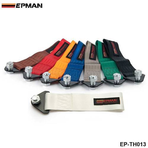 EPMAN High Strength Racing Tow Strap Set For Front/Rear Bumper Hook Truck/SUV EP-TH013
