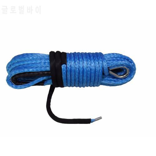 Blue 12mm*30m Synthetic Winch Rope,Plasma Rope,ATV Winch Accessories,Kevlar Winch Cable,Winch Rope Extension