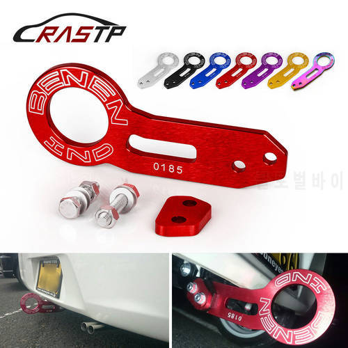 RASTP-High Quality Car Styling Double Lettering BENEN -0185 Rear Tow Hook Set (red,blue,black,purple,gold) RS-TH002