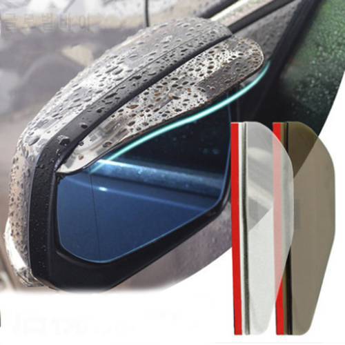Rear Mirror Rain Board Eyebrow Visor Shade Shield Water Guard For Hyundai I30 IX35 IX45 Santa Fe Elantra Solaris Verna Sonata 8