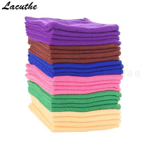 5pcs 30X30cm Microfibre Cleaning Auto Soft Cloth Washing Cloth Towel Duster Soft Absorbent Wash Cloth Car Auto Care