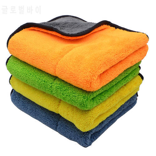 4PCS 800GSM 45x38cm Microfiber Towels Super Thick Plush Car Cleaning Cloths Auto Microfibre Wax Wash Polishing Detailing Drying