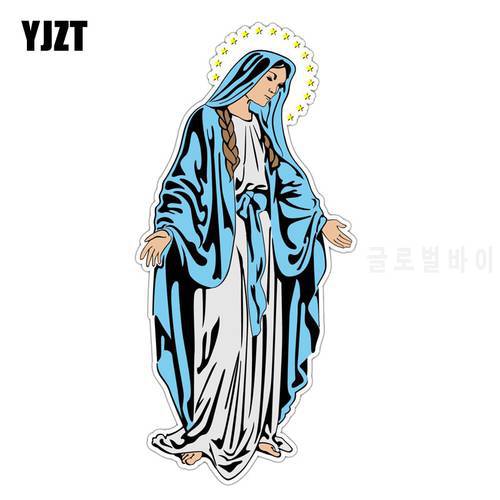 YJZT 7.1CM*15.2CM Saint Mary Jesus Mother God PVC Motorcycle Car Sticker 11-00373