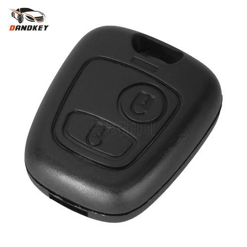 Dandkey New Remote Key Case Shell Entry Fob 2 Buttons For Peugeot 106 206 306 406 without Blade Free Shipping