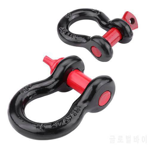 Trailer Hook Heavy Duty Galvanized Shackles D Ring 2T 4,400lbs/4.75T / 10,000lbs Capacity for Vehicle Recovery Towing Car tuning