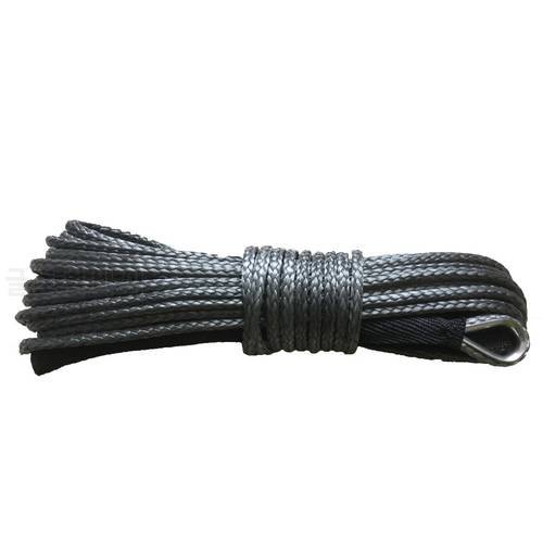 High quality 5mm x 20m synthetic winch lines uhmwpe rope with sheath car accessories free shipping