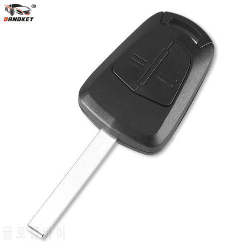 Dandkey 2 Buttons Car Remote Key Fob Cover Case Shell Key Blade For Opel Vauxhall Astra H Corsa D Zafira B