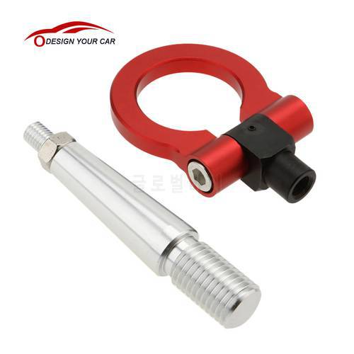 Foldable Designed Car Racing Tow Hook for Mitsubishi Lancer EX Car Auto Trailer Ring Tow Hook Set Red