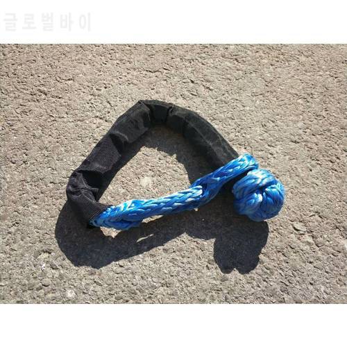 blue 12mm*250mm Soft Shackle Winch Shackle UHMWPE Shackle for Offroad ATV