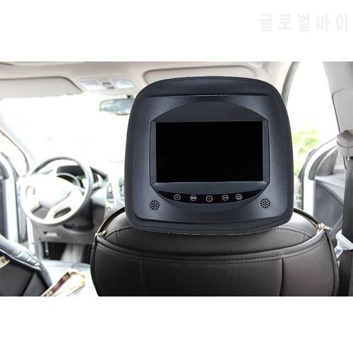 headrest with monitor 7inch touch button 2 AV inputs HD digital screen 800x480 for rover 75 headrest lcd for citroen c4 roewe 5