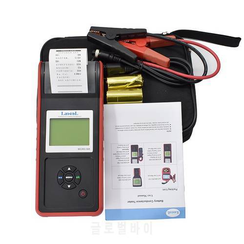 Lancol Factory Micro 568 Car Automotive Battery Tools For Cars Battery Analyzer With Printer Car Printer Battery Tester Diagnost