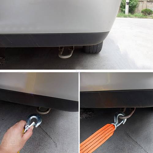 Car Van 4M 3 Ton Tow Towing Pull Rope Strap Hooks Heavy Duty Road Recovery New