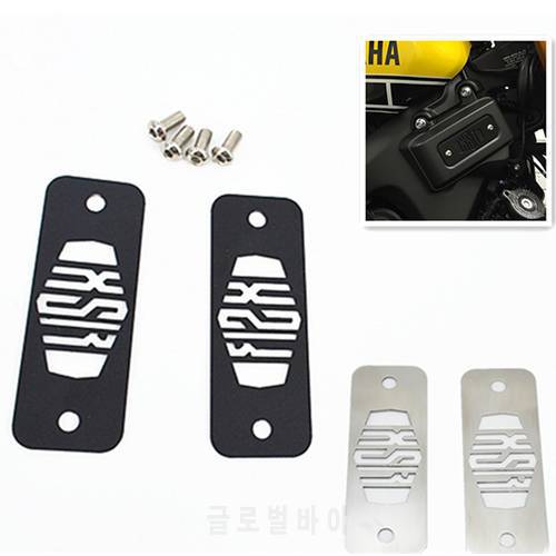 For Yamaha XSR 900 XSR900 Stainless Steel Fuse Box Top Plates Powder Coated Gloss Black/Silver Motorcycle Parts