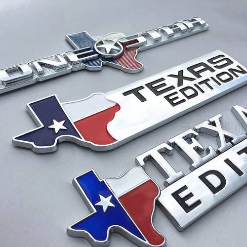 1 PCS 3D Metal MASON TEXAS EDITION Emblem Badge for Universal Cars Motorcycle Decorative Accessories Lone Star Car Styling