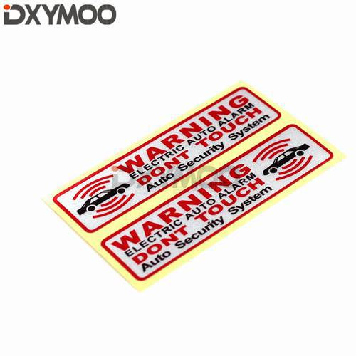 1 Pair Warning GPS ELECTRIC AUTO ALARM Car Window Stickers Funny Reflective AUTO Security System Motorbike Vinyl Decals 10x2.5cm