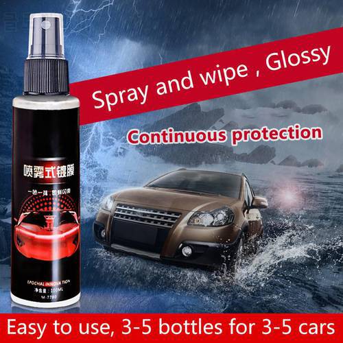 9H Car Anti-scratch Crystal Glass Hydrophobic Coating 100 Ml Car Paint Surface Plating Crystal Care Car Polishing Glass Coating