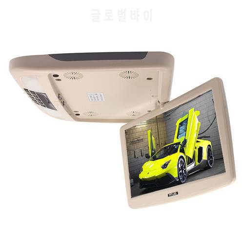 12 Inch Car Monitors 12V LED Digital Screen Car Roof Mount Monitor Automobile Flip Down Monitor