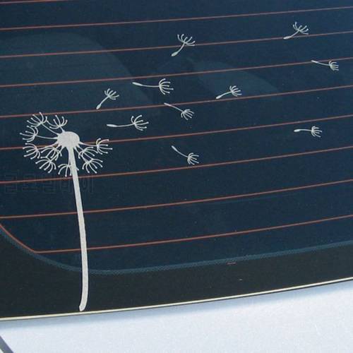 Elegant and stylish car stickers , The Dandelion blowing in the wind vinyl car decal stickers,s2042