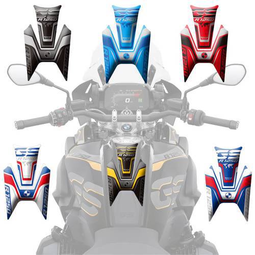 For BMW R1250GS 2018-2019 New Motorcycle Stickers Fuel Tank 3D Rubber Sticker Fishbone Protective Decals