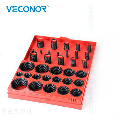 VECONOR Top Quality 419 PCS 419pcs High Temperature Transmission Kit Part Rubber Seal Assortment O-Ring Seals Set Nitrile Rubber