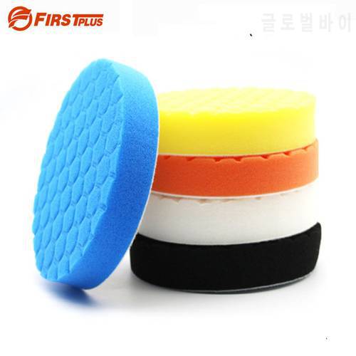 5 x Sponge Polishing Pad Car Paint Grinding Pads Clean Brush Tools for Car Polisher 75 100 125 150 180mm with Adhesive Pad