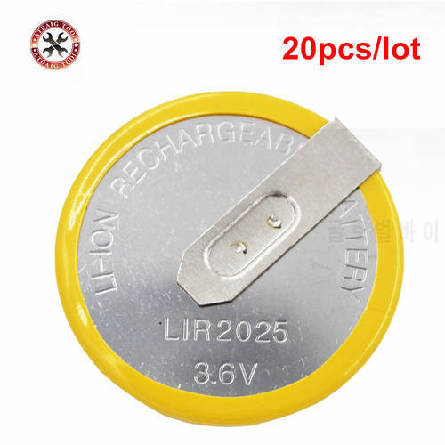 20pcs/lot LIR2025(3.6V) Rechargeable Battery For BMW Key Remote