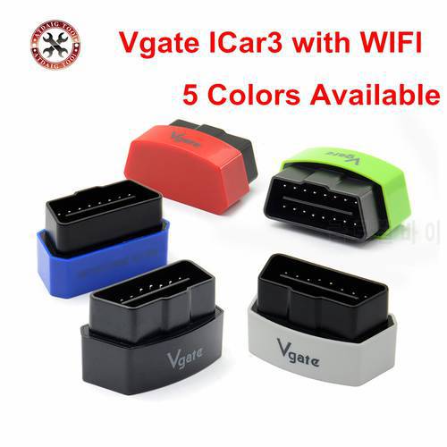 [Genuine]Vgate iCar 3 ELM327 WiFi OBD2 Diagnostics Scanner for ANDROID iOS iPHONE iPAD Vgate iCar3 WIFI Lowest Price