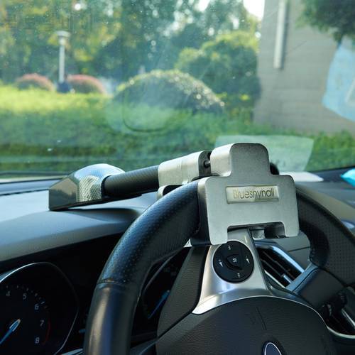 Micro Vibration Anti Theft Car Steering Wheel Lock Safety Alarm Car Locks Retractable Auto Security Steering Wheel Lock