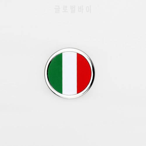 1 Pcs Car Exterior Accessories Italy Flag Sticker Metal MINI Round Emblem For Toyota Rover Dodge Skoda