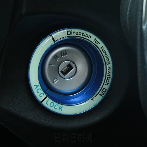 Luminous car Ignition keyhole ring decoration Cover for Ford Focus 2 3 4 2005-2016,auto accessories