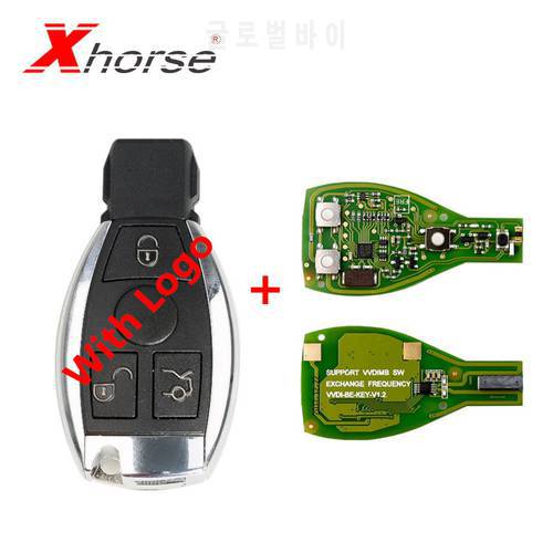 Xhorse VVDI BE Key Pro For Benz XNBZ01EN Remote Key Chip Improved Version V1.5 Can Choose Smart Key Shell 3 Button Without Logo