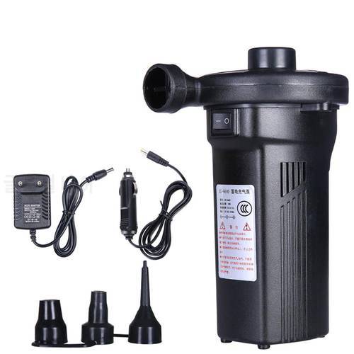 Outdoor Electric Air Pump Fast Filling Camping Portable Car Auto Inflate Air Mattress Pump Rechargeable Car Home Use