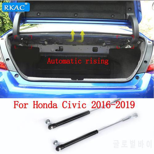Refit Car Rear Trunk Door Lifting Support Spring Gas Shock Bracket Hydraulic Rod Strut Bars for Honda Civic 2016 2017 2018 2019