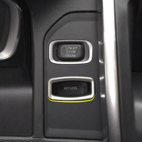 Car stainless steel Key Panel Sequins Keyhole Decoration stickers For VOLVO XC60 V40 V40CC 2012 2013 2014 2015