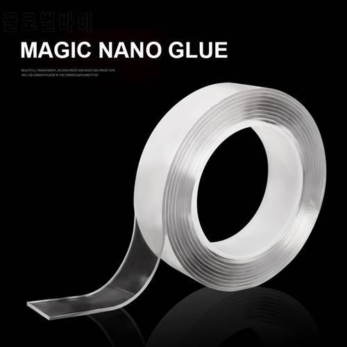 1/3m Reusable Transparent Double Side NanoTape Stickers No Traces Removable Nano Adhesive Tape Stickers for Car Stickers Glue
