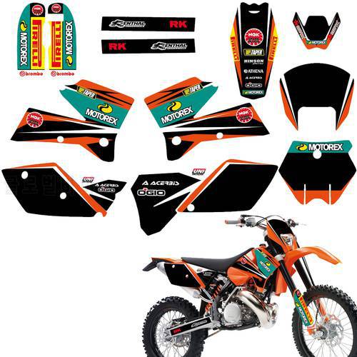 Matching Graphic Decal Sticker For KTM 125 200 250 300 400 450 525 SX SXF SX-F EXC EXCR XC XCF XC-F XCW XCFW MXC 2005 2006 2007