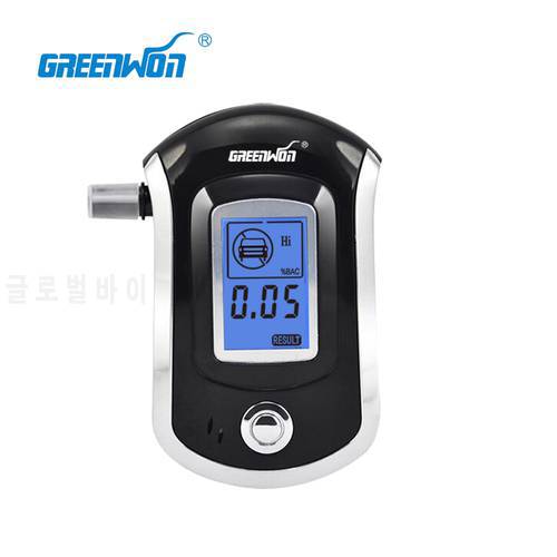 2020 professional GREENWON digital breath alcohol tester Breathalyser alcoholmeters Breath Meter dropshipping